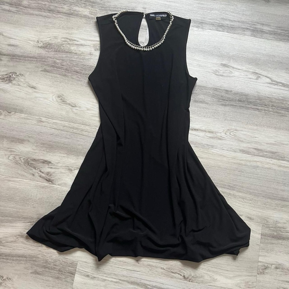 Karl Lagerfeld Black pearl necklace Dress